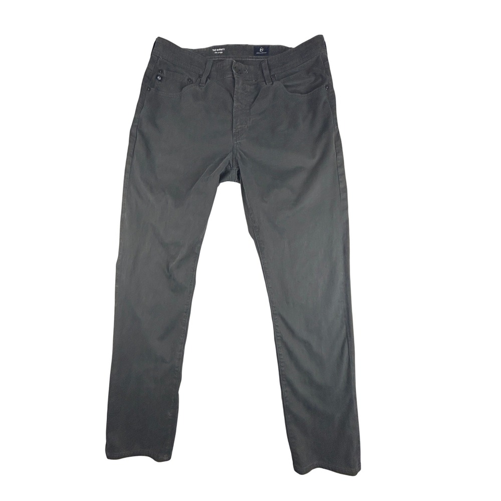 AG Adriano Goldschmied Everett Chino Pants Mens 34x32 Dark Gray Slim Straight